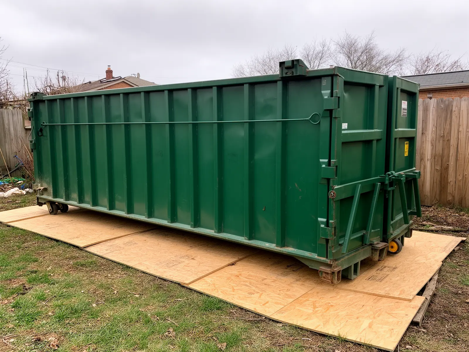 Roll-off dumpster from Stenworth & Sons Dumpster Rental Co. in Brunswick, OH
